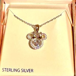 NIB Disney Minnie Mouse Pendant with a stunning stone in the middle!